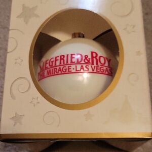 Siegfried & Roy White Holiday Ornament